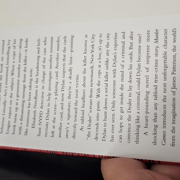 Murder games by James Patterson a thriller hard back - Picture 4 of 4